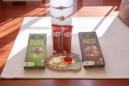 Evil Eye & Ganesha Rakhi Combo with Chocolates & Roli Chawal - YHOJA.COM